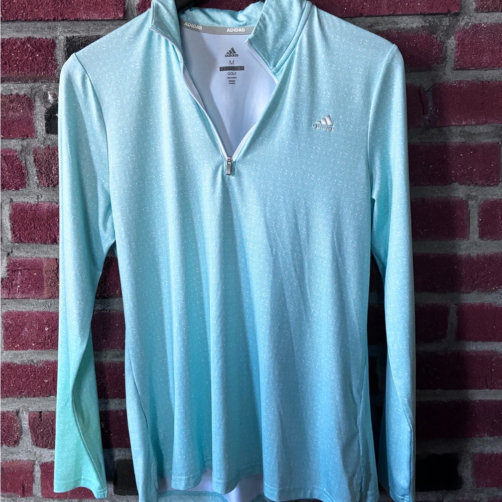 Adidas Sky Blue Golf Pullover